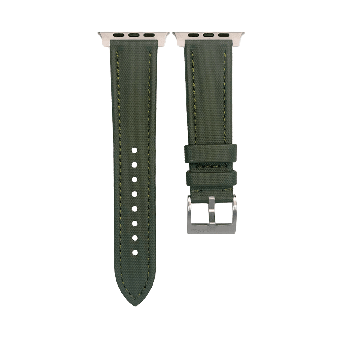 Sailcloth Band - For Apple Watch ULTRA - Green - BluShark Straps