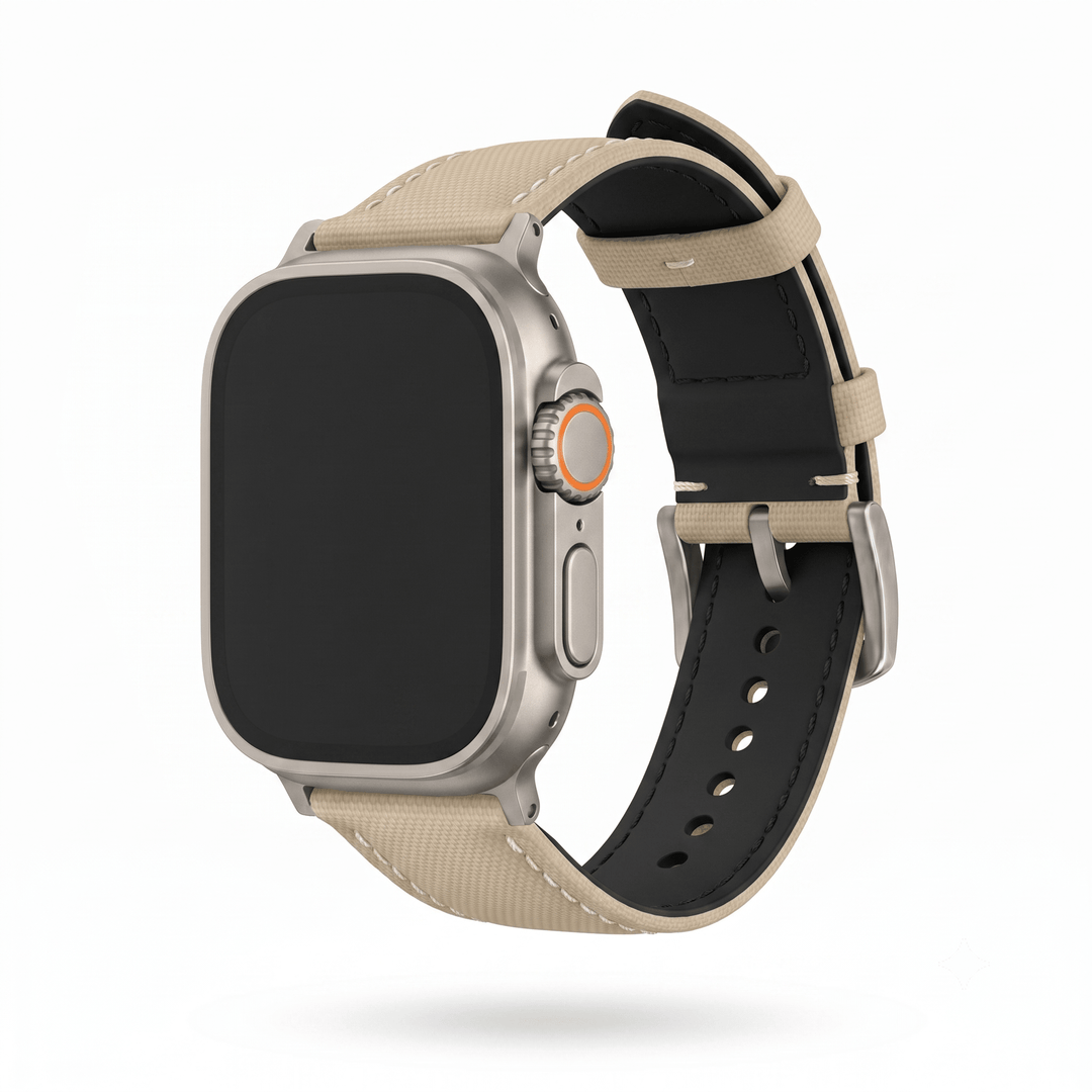 Sailcloth Band - For Apple Watch ULTRA - Tan - BluShark Straps
