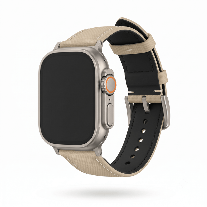 Sailcloth Band - For Apple Watch ULTRA - Tan - BluShark Straps