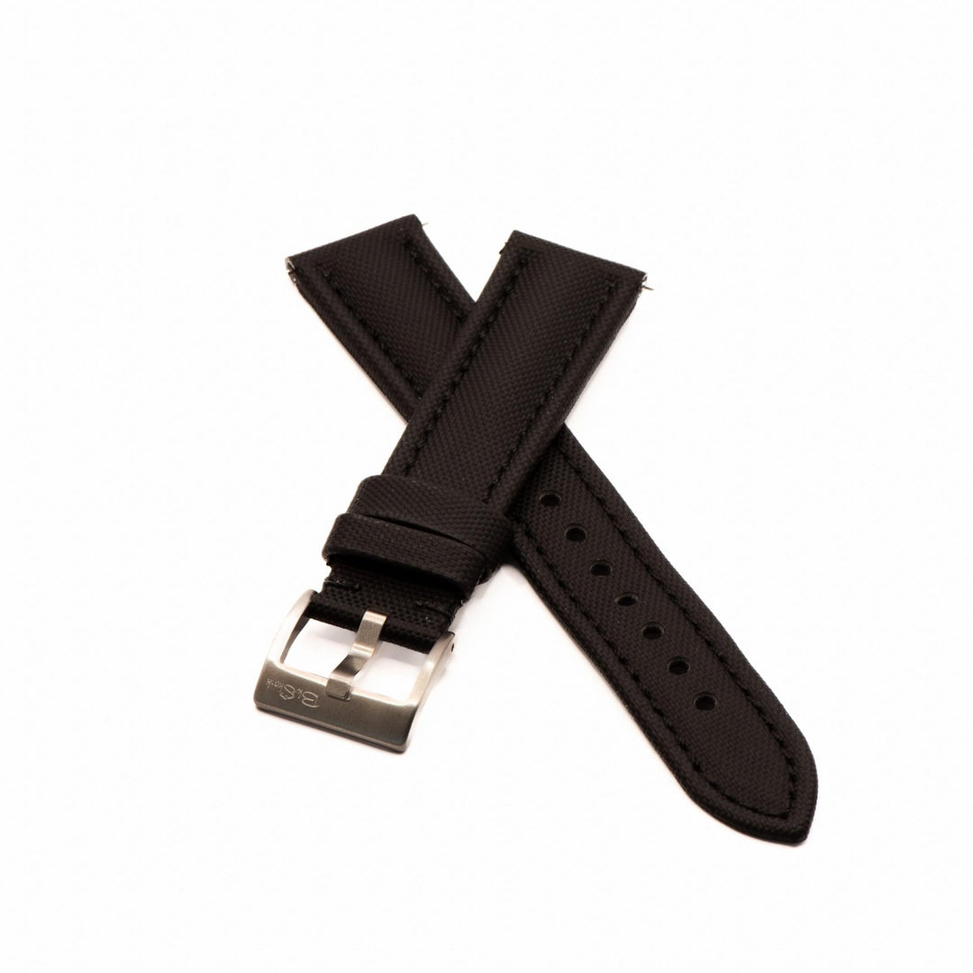 Sailcloth - Black with Black - BluShark Straps