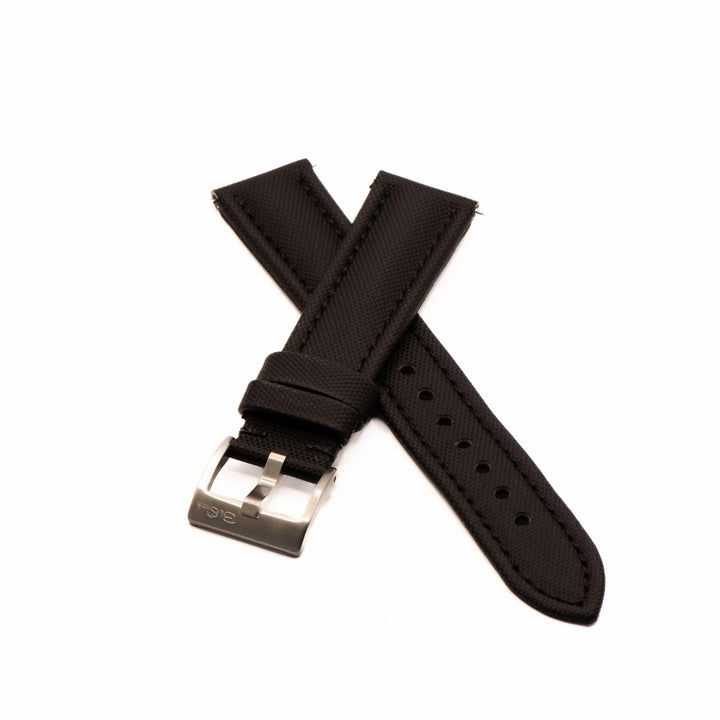 Sailcloth - Black with Black - BluShark Straps
