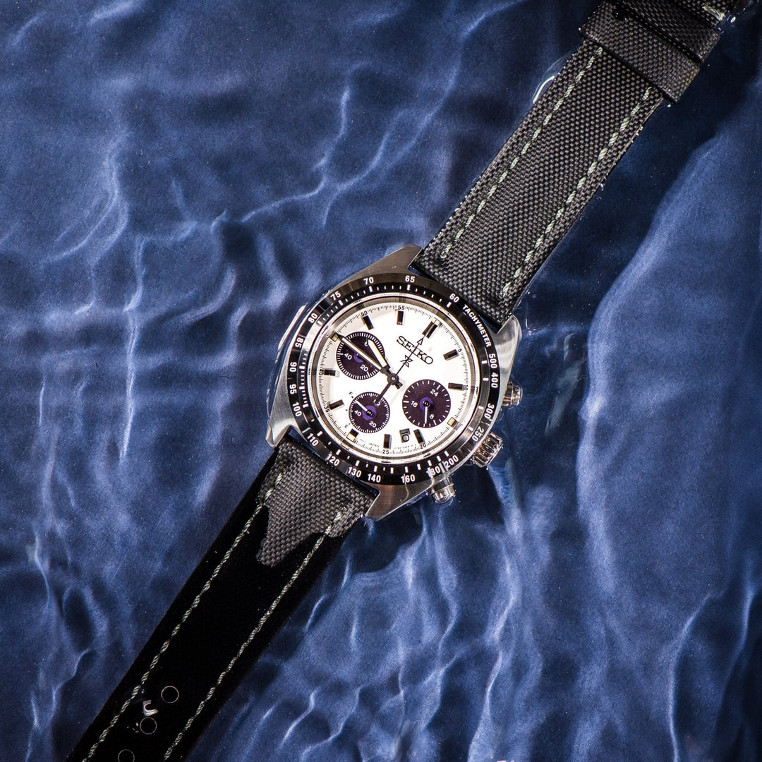 Sailcloth - Black with Gray - BluShark Straps