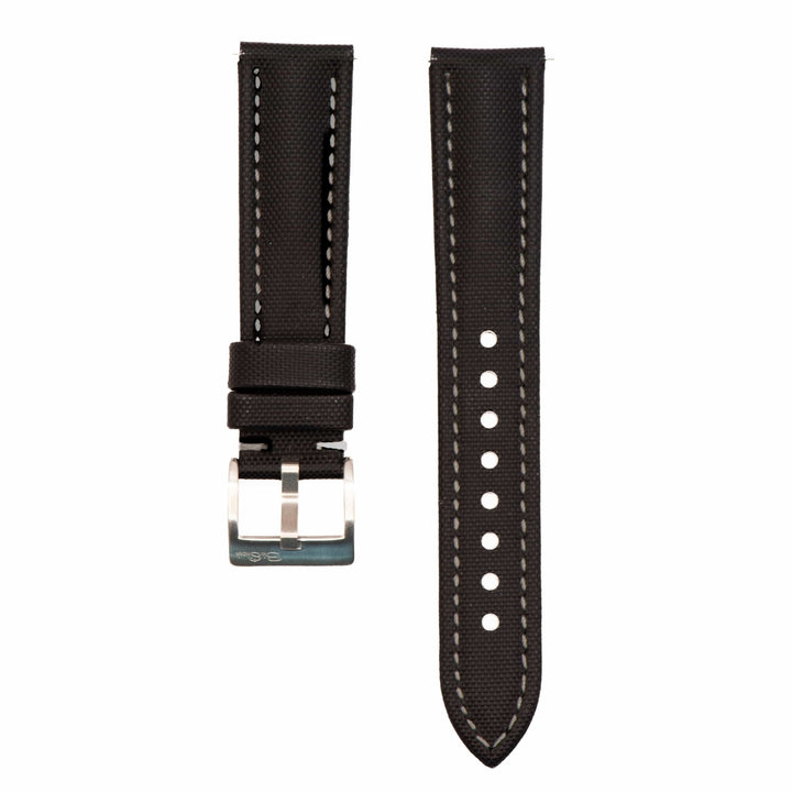 Sailcloth - Black with Gray - BluShark Straps