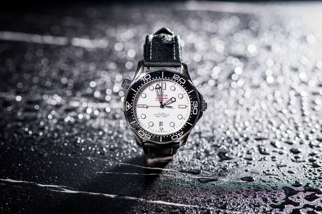 Sailcloth - Black with White - BluShark Straps