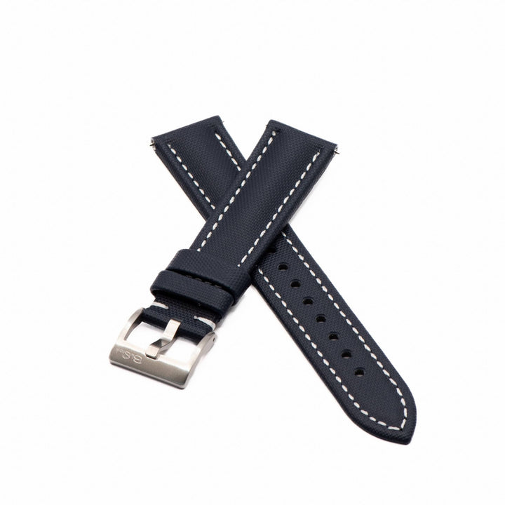 Sailcloth - Blue with White - BluShark Straps
