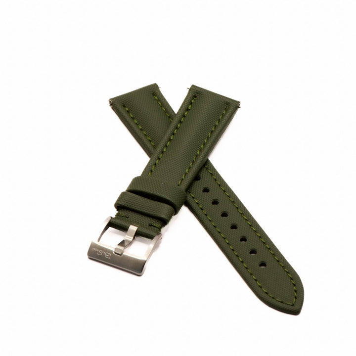 Sailcloth - Green - BluShark Straps