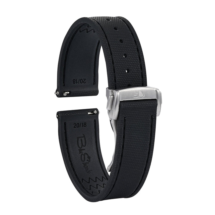 Sailcloth Rubber Deploy - Blackout - BluShark Straps