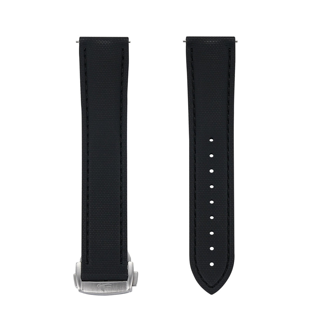 Sailcloth Rubber Deploy - Blackout - BluShark Straps