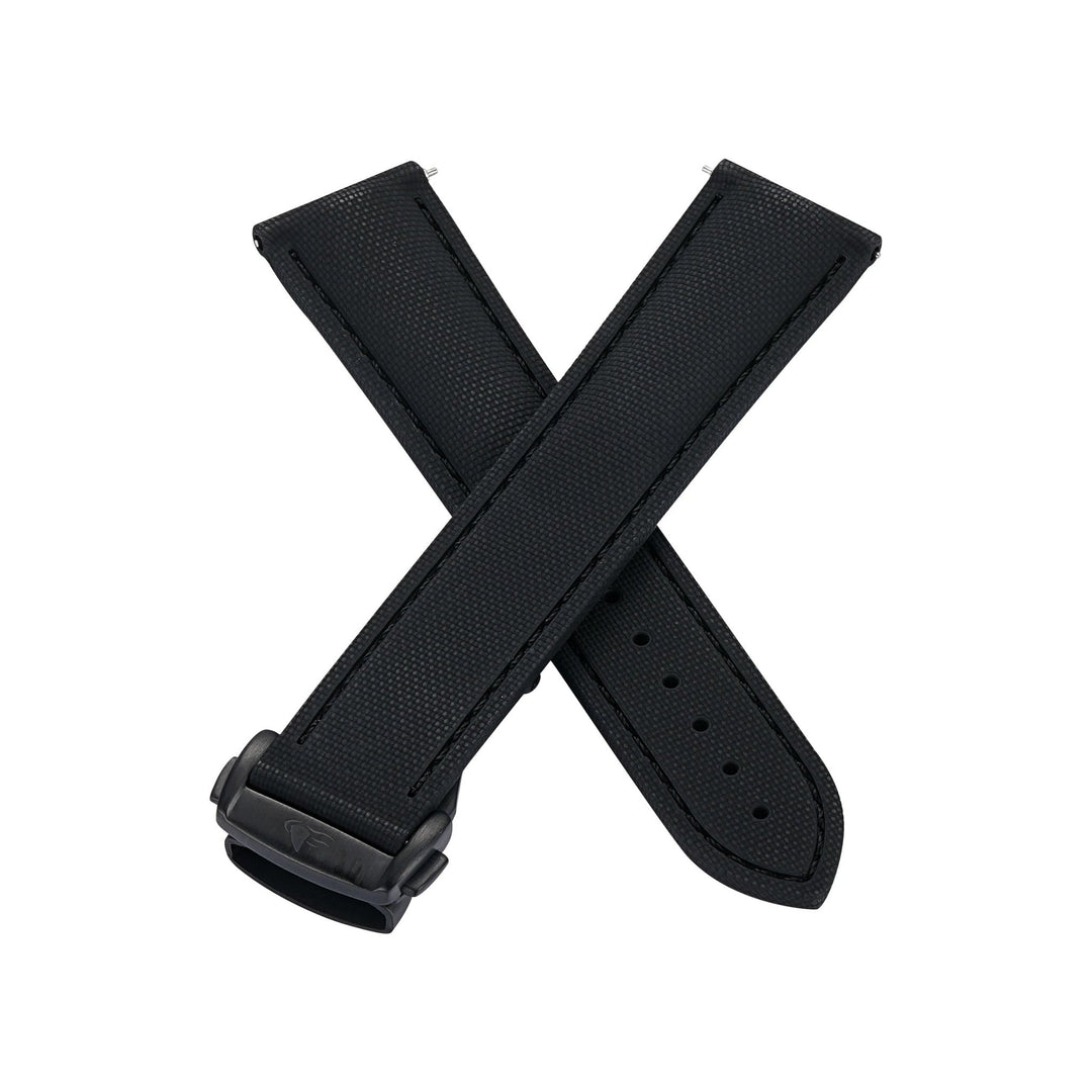 Sailcloth Rubber Deploy - Blackout - BluShark Straps