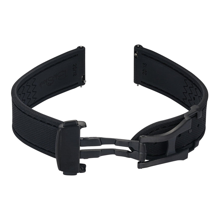 Sailcloth Rubber Deploy - Blackout - BluShark Straps