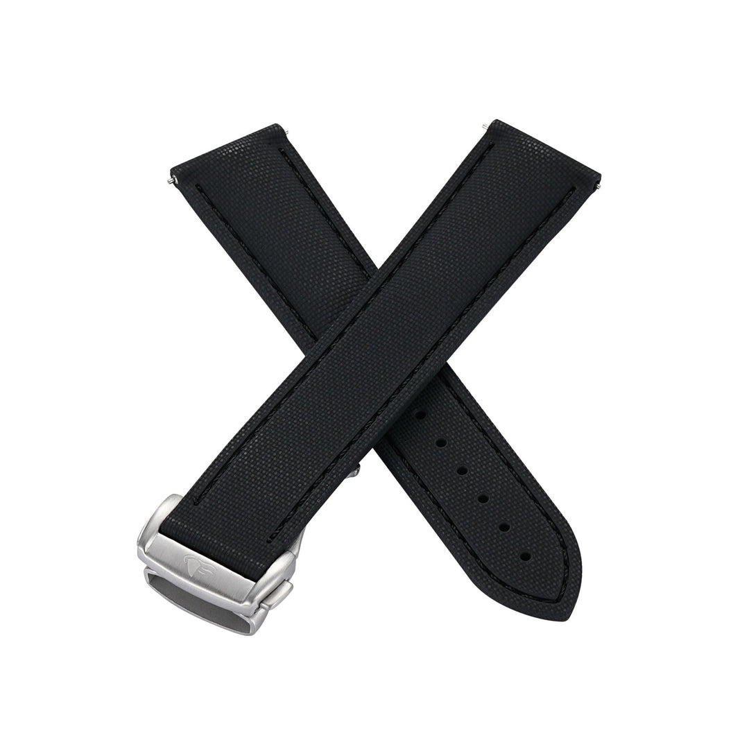 Sailcloth Rubber Deploy - Blackout - BluShark Straps