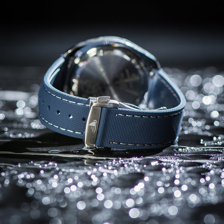 Sailcloth Rubber Deploy - Blue - BluShark Straps