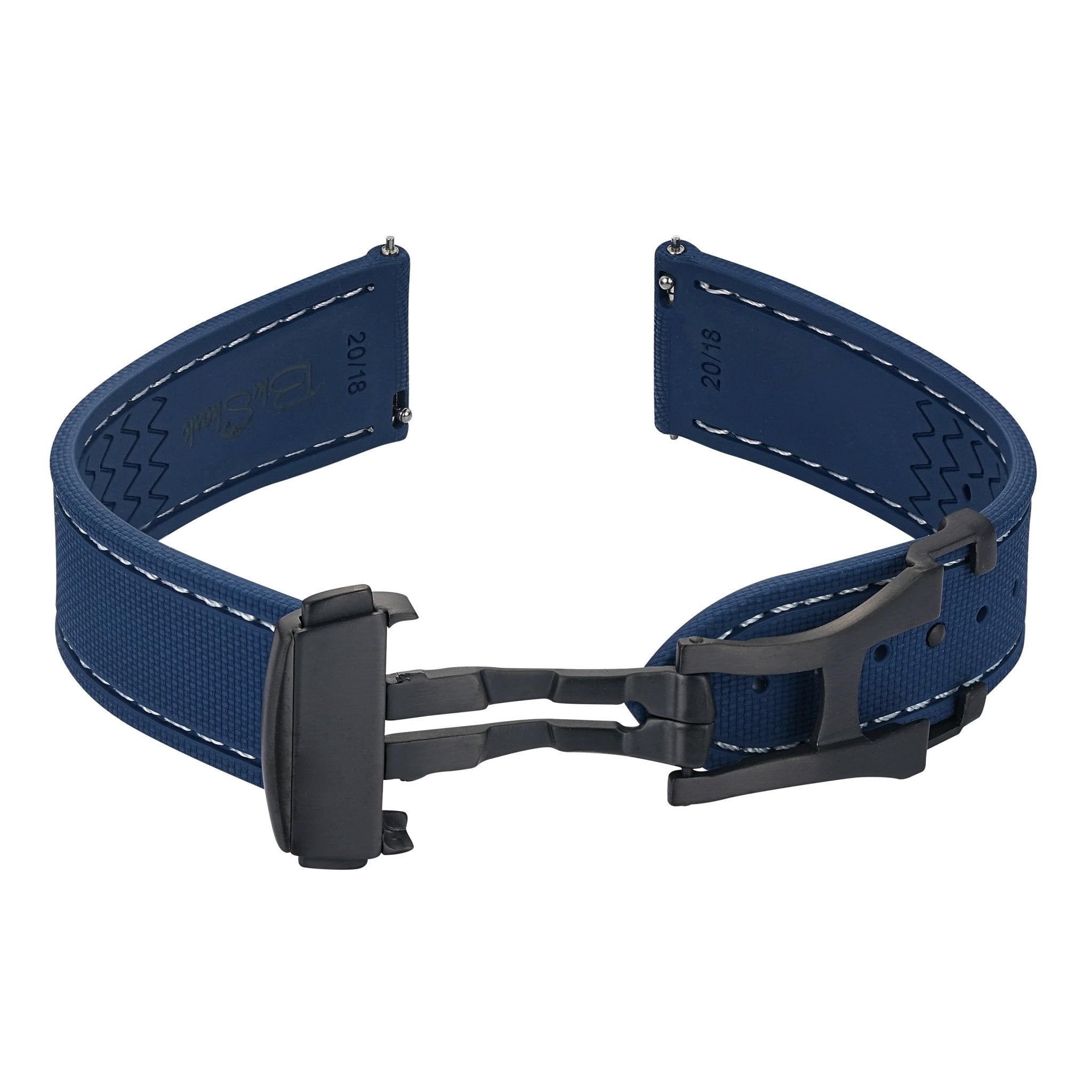Rubber Sailcloth Deploy - Blue Deployment Clasp – BluShark Straps