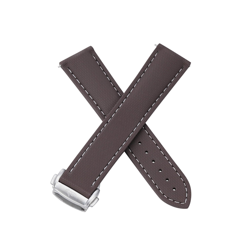 Sailcloth Rubber Deploy - Brown - BluShark Straps