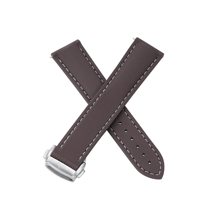 Sailcloth Rubber Deploy - Brown - BluShark Straps