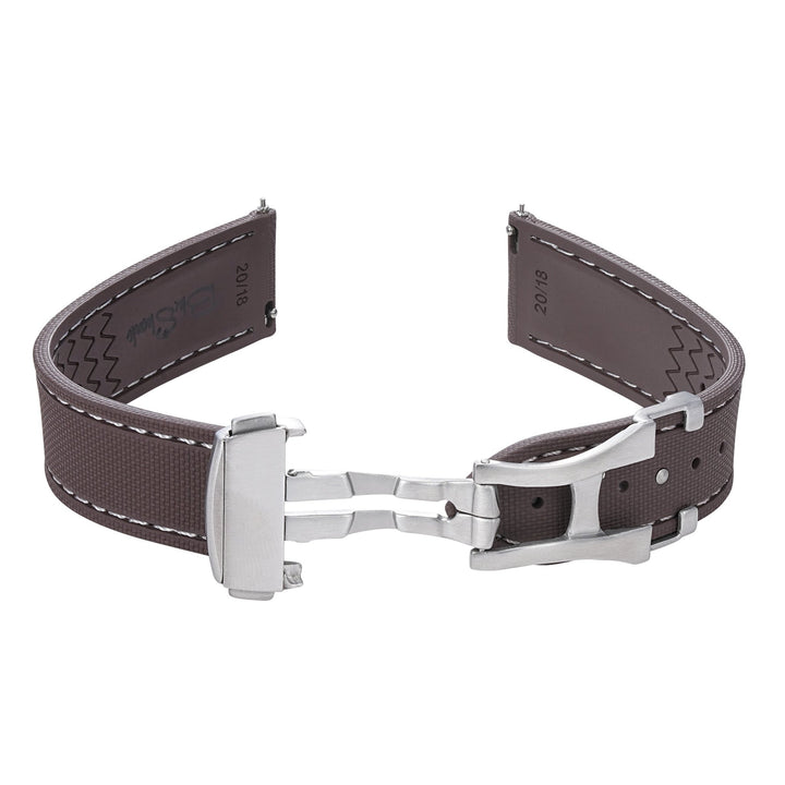 Sailcloth Rubber Deploy - Brown - BluShark Straps