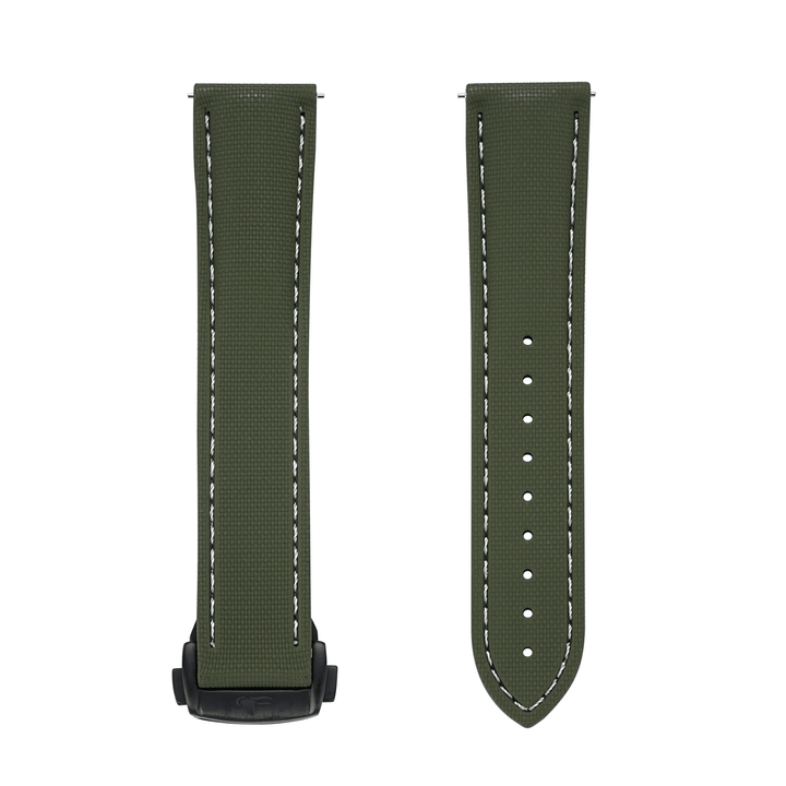 Sailcloth Rubber Deploy - Green - BluShark Straps