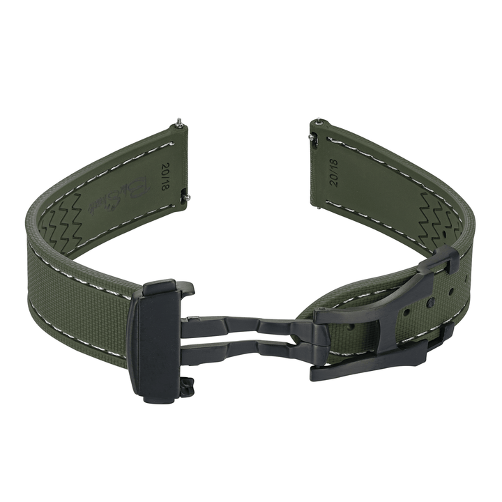 Sailcloth Rubber Deploy - Green - BluShark Straps