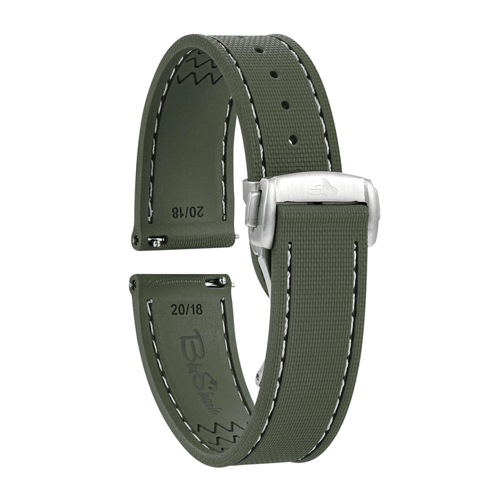 Sailcloth Rubber Deploy - Green - BluShark Straps