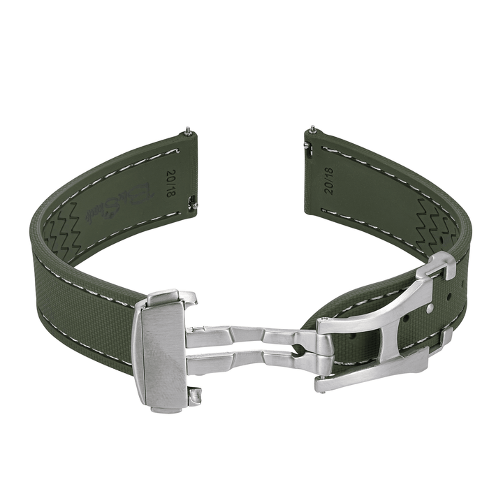 Sailcloth Rubber Deploy - Green - BluShark Straps