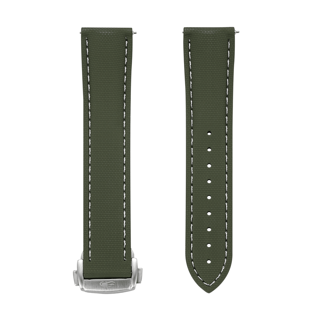 Sailcloth Rubber Deploy - Green - BluShark Straps