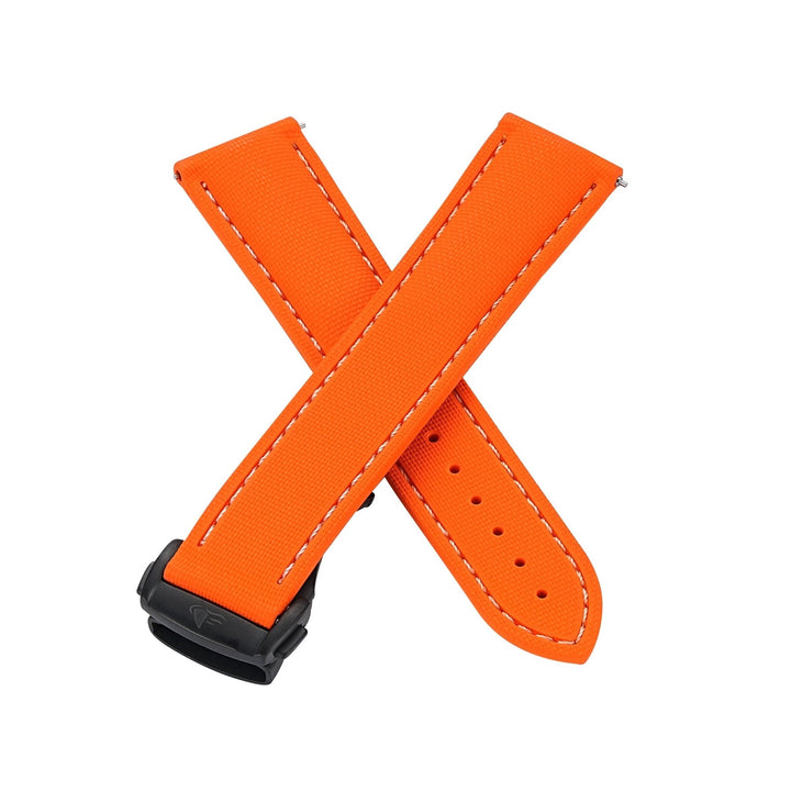 Sailcloth Rubber Deploy - Orange - BluShark Straps