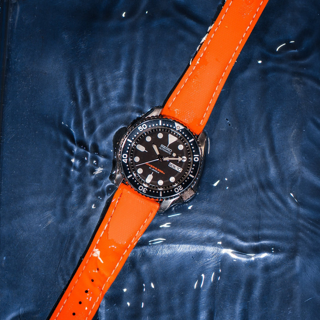 Sailcloth Rubber Deploy - Orange - BluShark Straps