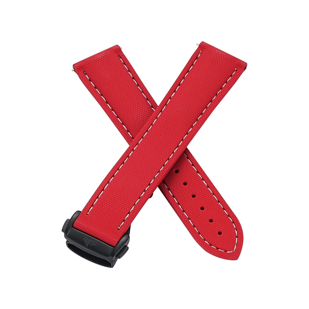 Sailcloth Rubber Deploy - Red - BluShark Straps