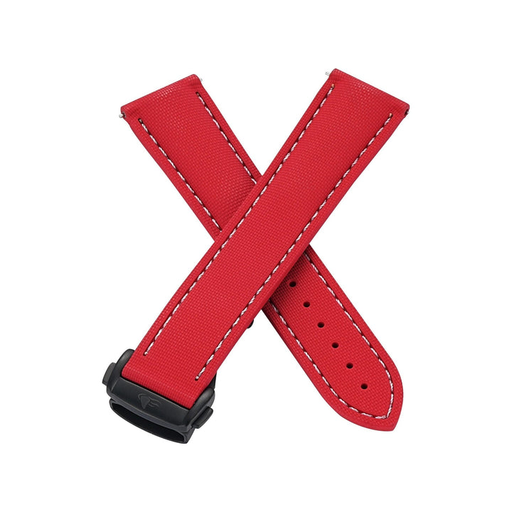 Sailcloth Rubber Deploy - Red - BluShark Straps