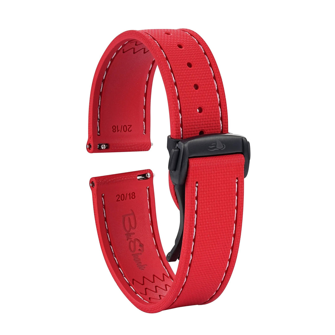 Sailcloth Rubber Deploy - Red - BluShark Straps