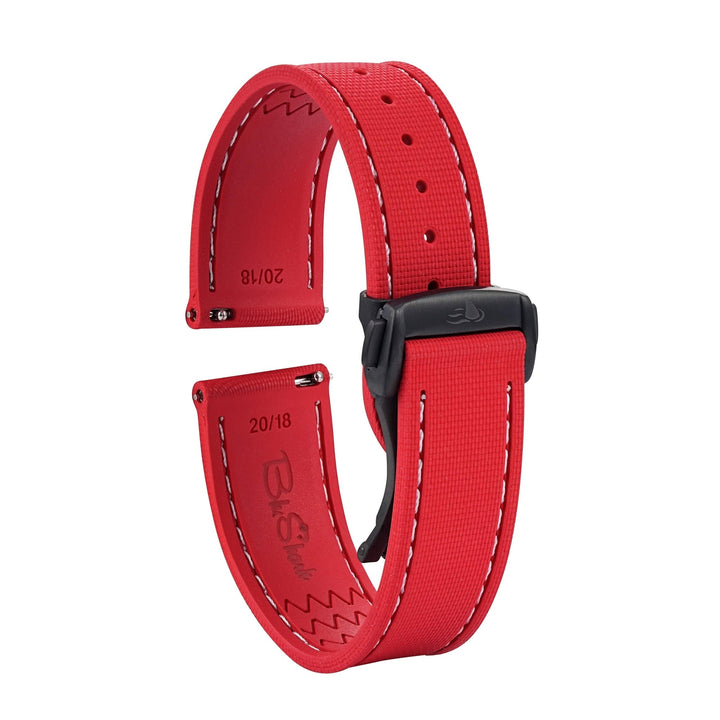 Sailcloth Rubber Deploy - Red - BluShark Straps