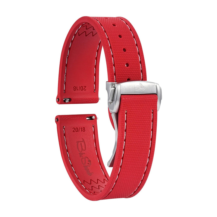 Sailcloth Rubber Deploy - Red - BluShark Straps