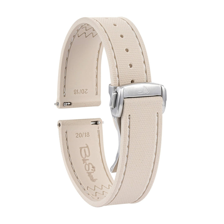 Sailcloth Rubber Deploy - Tan - BluShark Straps