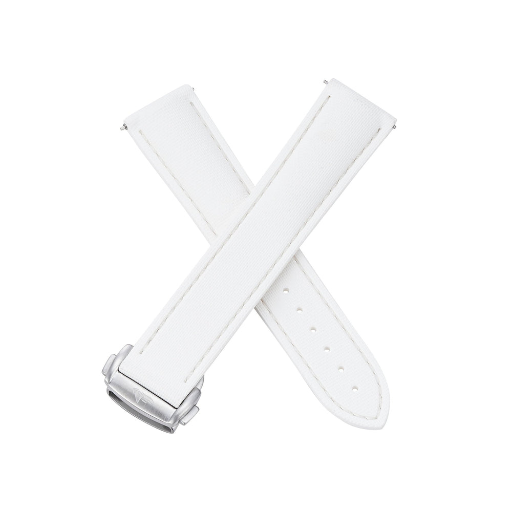 Sailcloth Rubber Deploy - White - BluShark Straps