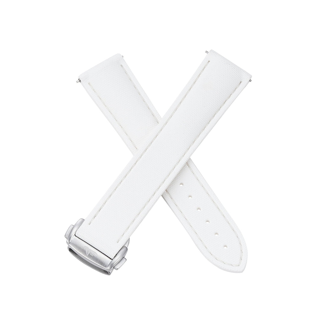 Sailcloth Rubber Deploy - White - BluShark Straps