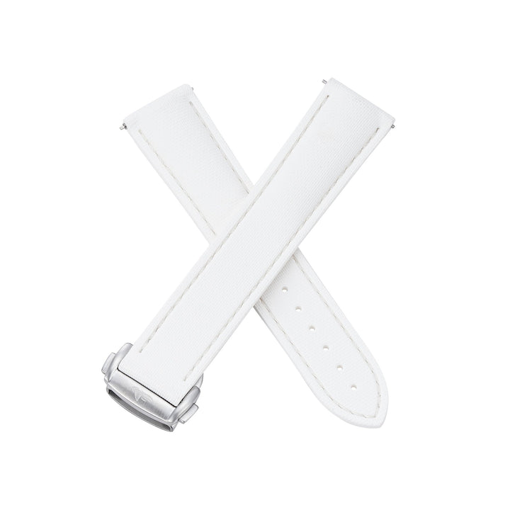 Sailcloth Rubber Deploy - White - BluShark Straps