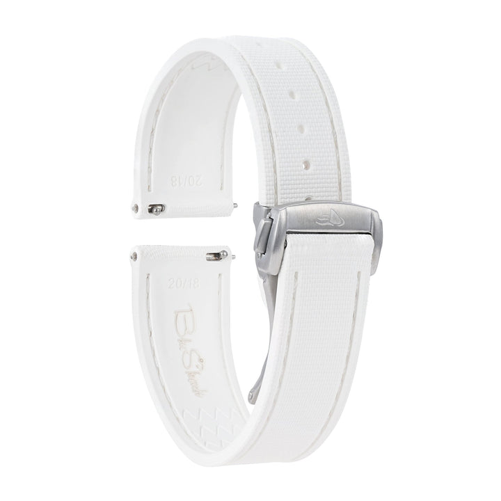 Sailcloth Rubber Deploy - White - BluShark Straps
