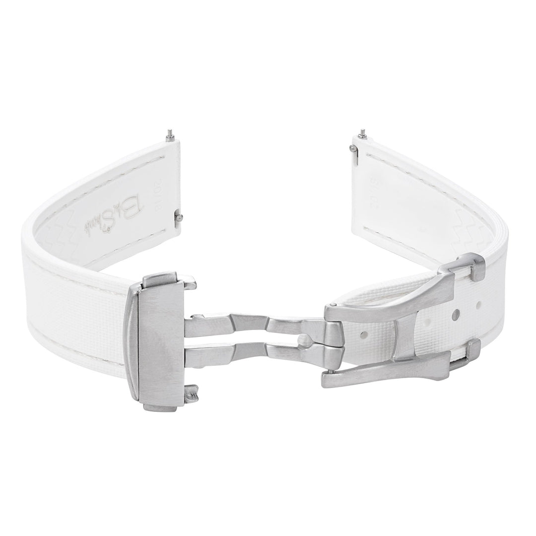 Sailcloth Rubber Deploy - White - BluShark Straps