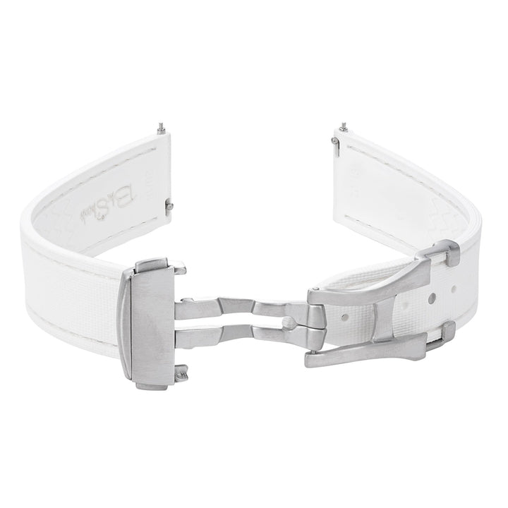 Sailcloth Rubber Deploy - White - BluShark Straps