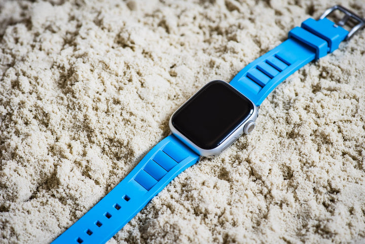 Shark Gill Rubber Band – For Apple Watch - BluShark Blue - BluShark Straps