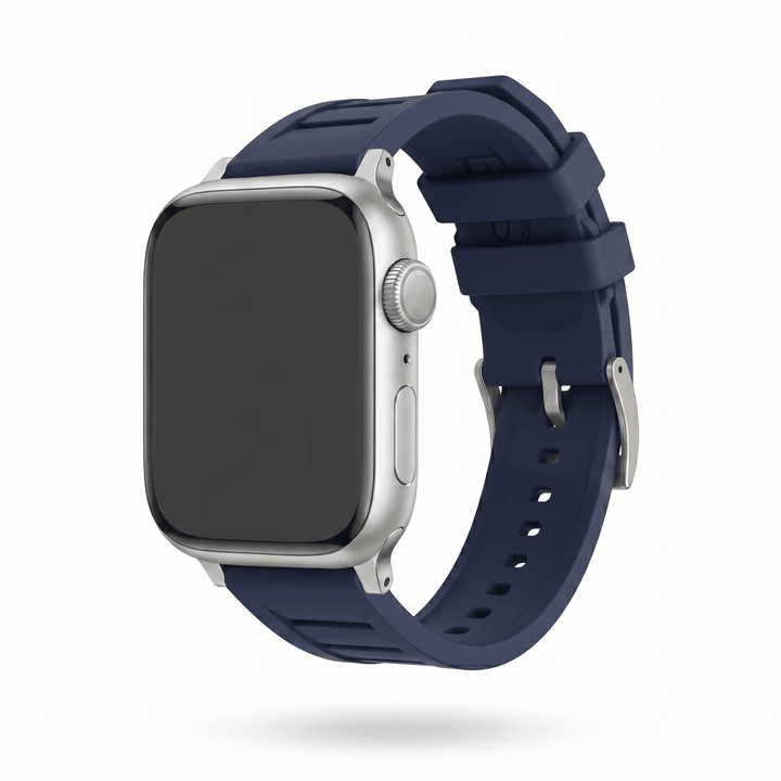 Shark Gill Rubber Band – For Apple Watch - Dark Blue - BluShark Straps