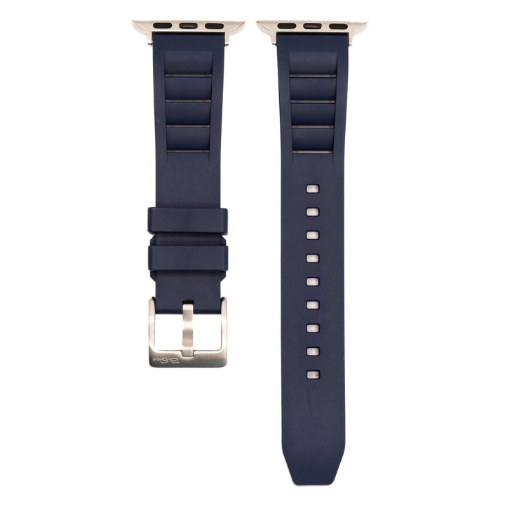 Shark Gill Rubber Band – For Apple Watch - Dark Blue - BluShark Straps