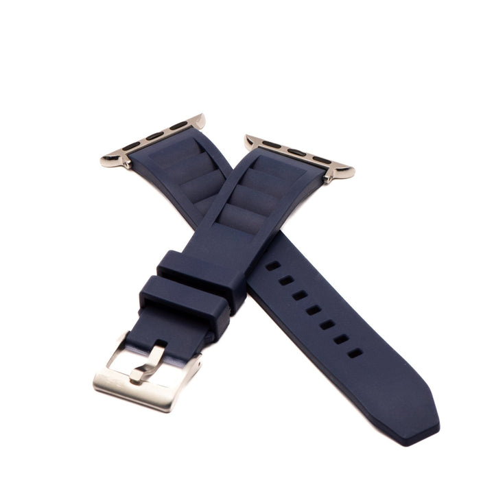 Shark Gill Rubber Band – For Apple Watch - Dark Blue - BluShark Straps