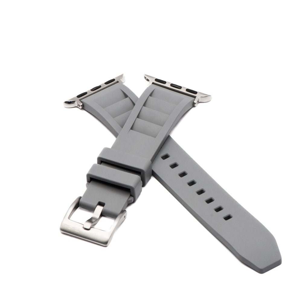Shark Gill Rubber Band – For Apple Watch - Gray - BluShark Straps
