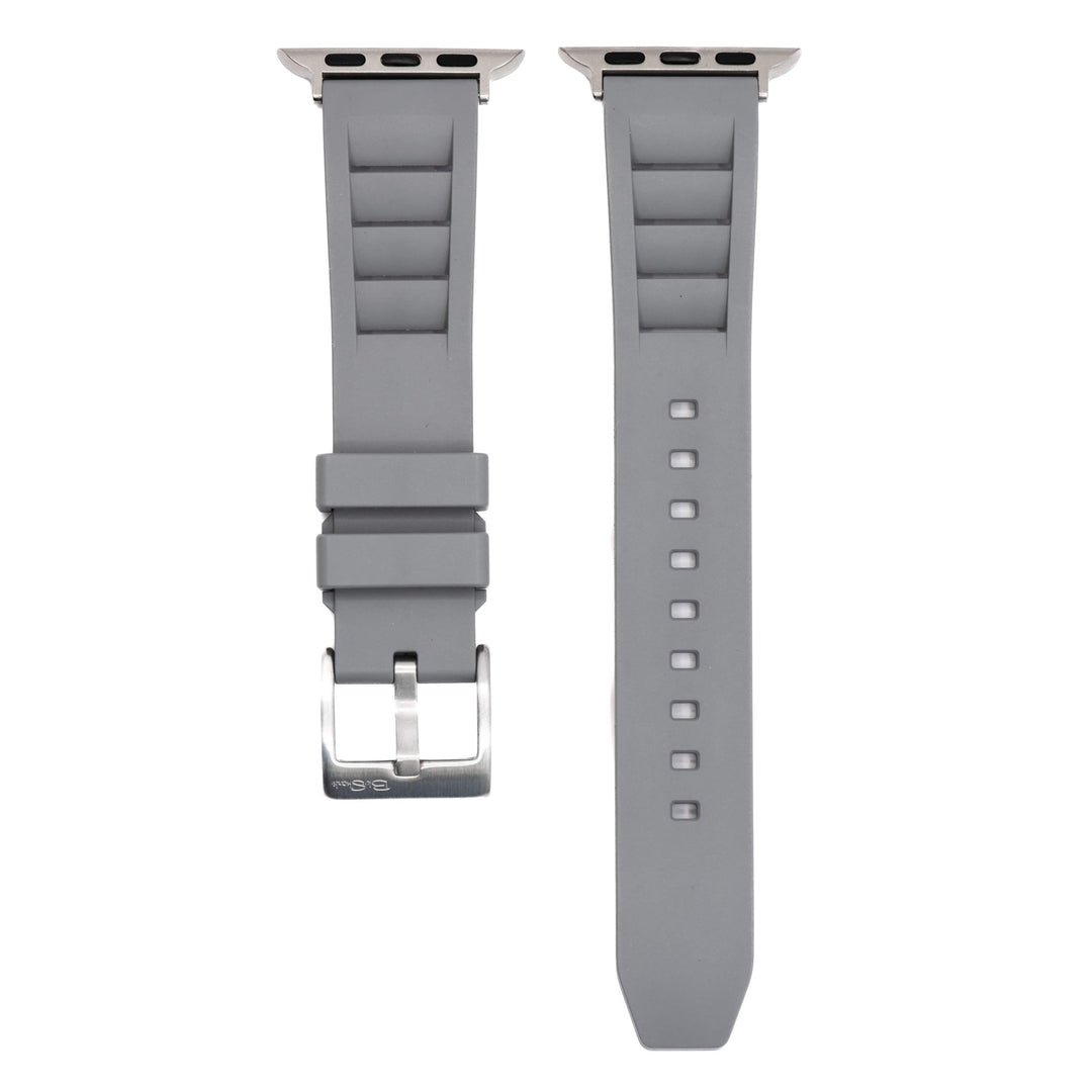 Shark Gill Rubber Band – For Apple Watch - Gray - BluShark Straps