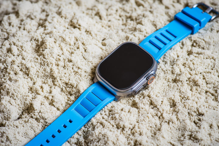 Shark Gill Rubber Band - For Apple Watch ULTRA - BluShark Blue - BluShark Straps
