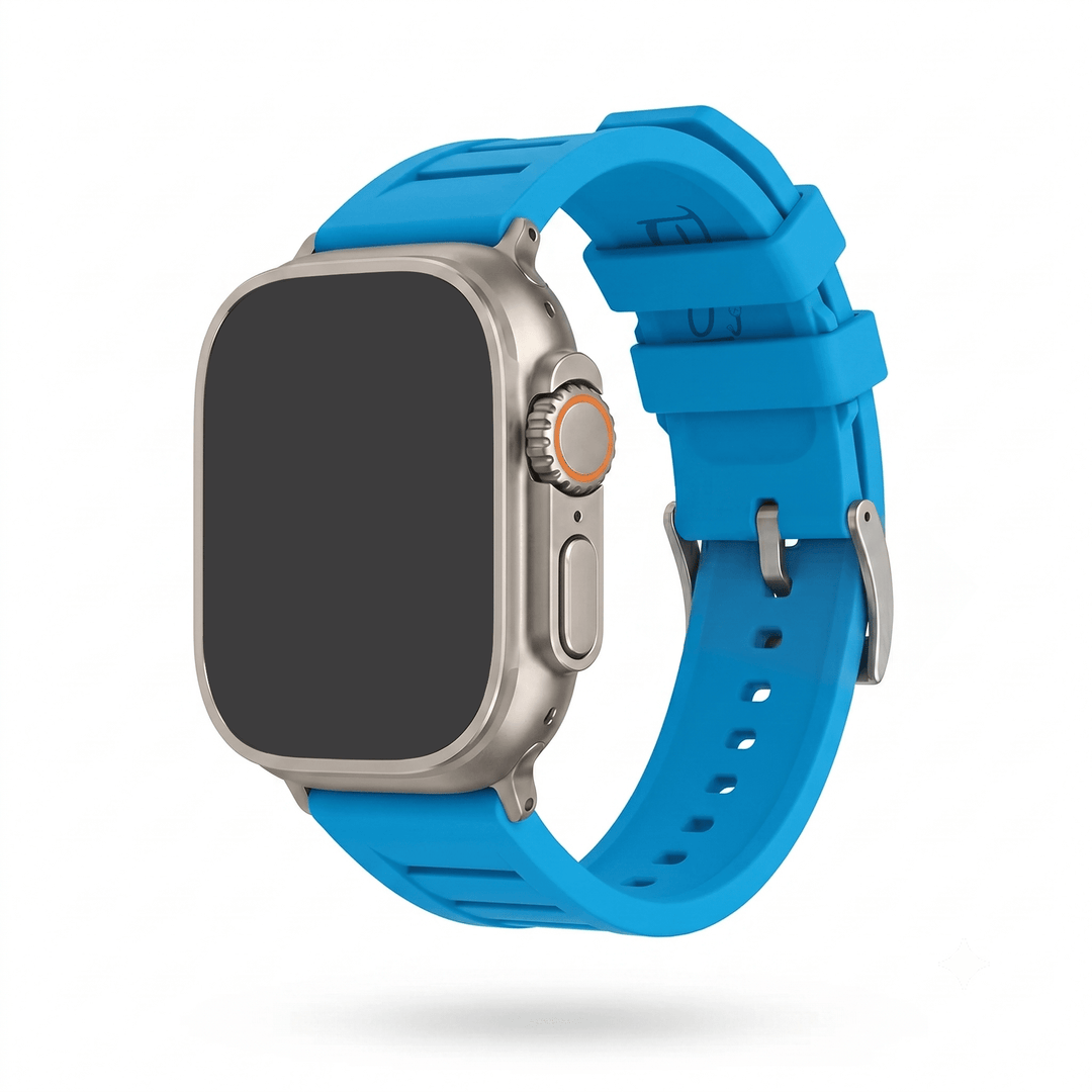 Shark Gill Rubber Band - For Apple Watch ULTRA - BluShark Blue - BluShark Straps