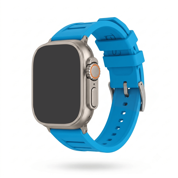 Shark Gill Rubber Band - For Apple Watch ULTRA - BluShark Blue - BluShark Straps
