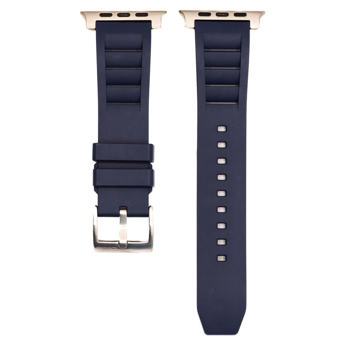 Shark Gill Rubber Band - For Apple Watch ULTRA - Dark Blue - BluShark Straps
