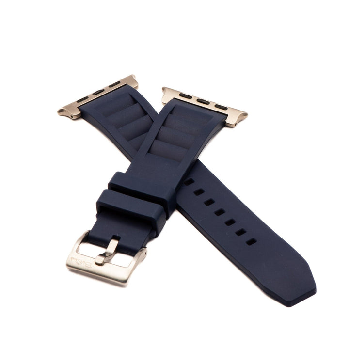Shark Gill Rubber Band - For Apple Watch ULTRA - Dark Blue - BluShark Straps